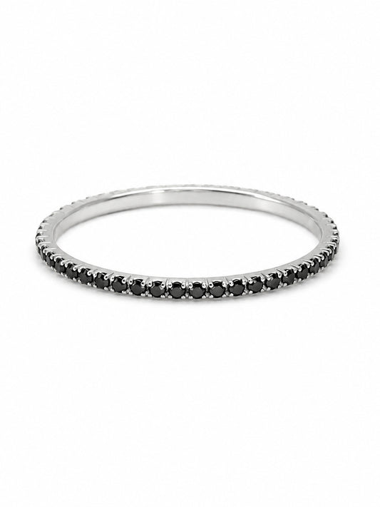 Black Crystal Tennis Bracelet - | Harsh Jewellers