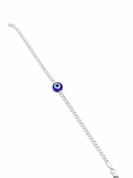 Blue Evil Eye Chain Bracelet - | Harsh Jewellers