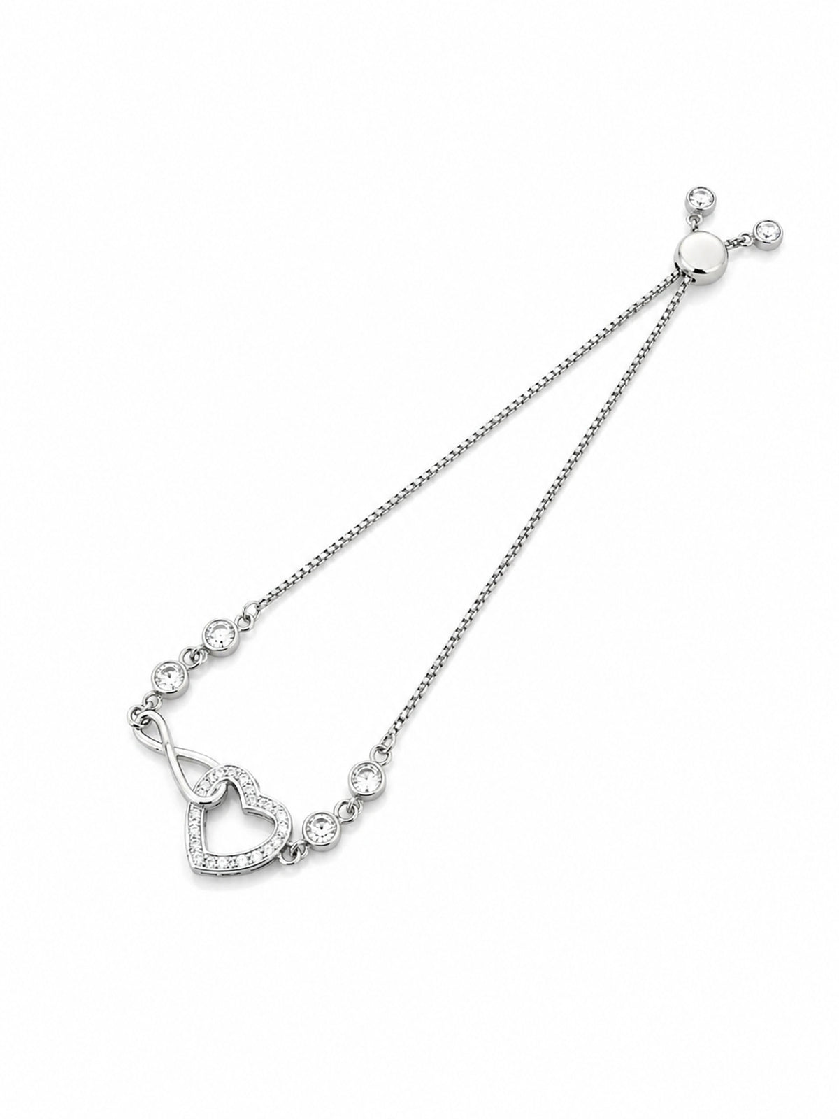 Heart Infinity Adjustable Bracelet - | Harsh Jewellers