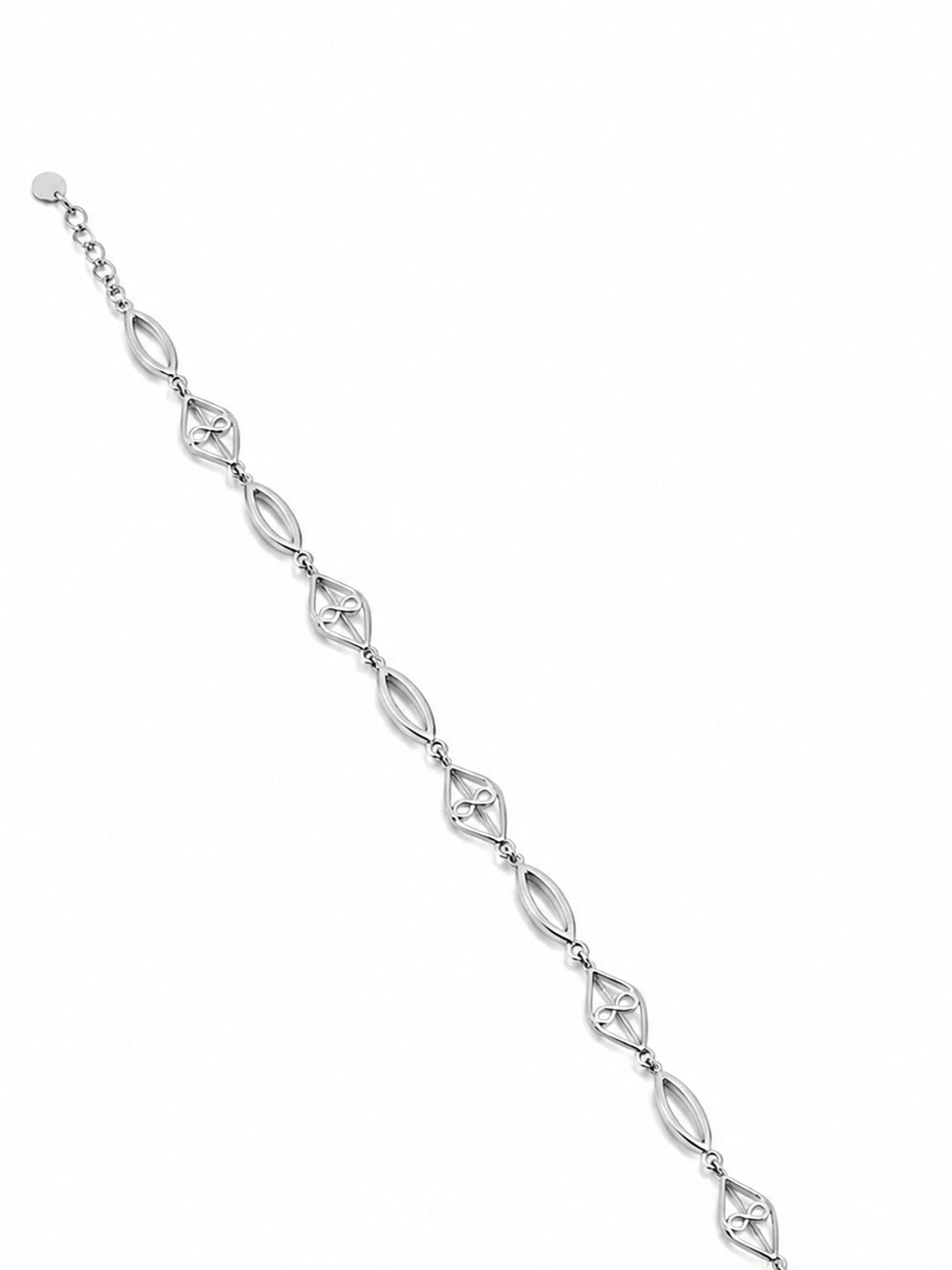 Infinity Link Silver Bracelet - | Harsh Jewellers
