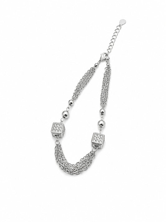 Multi-Chain Crystal Bracelet - | Harsh Jewellers