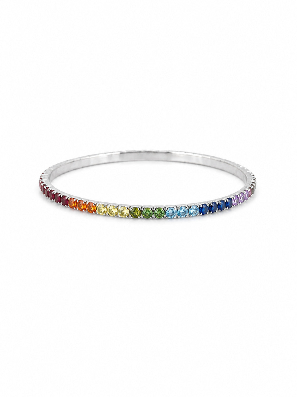 Rainbow Tennis Bracelet - | Harsh Jewellers