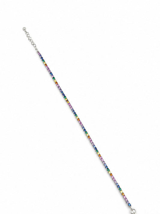 Rainbow Tennis Bracelet - | Harsh Jewellers