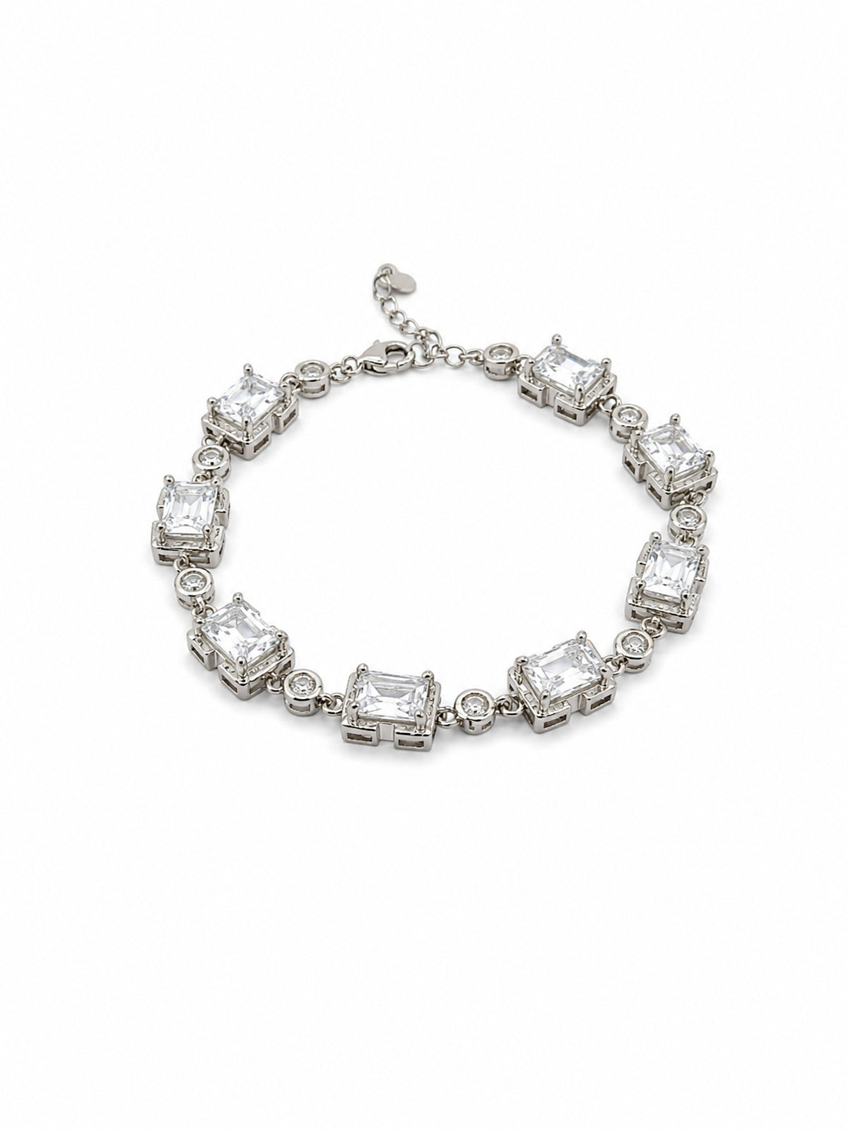 Rectangular Crystal Link Bracelet - | Harsh Jewellers
