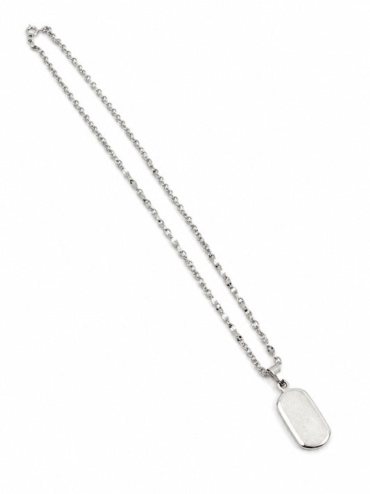 Signature Tag Pendant - 925 Sterling Silver | Harsh Jewellers