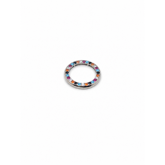 Rainbow Gemstone Eternity Band