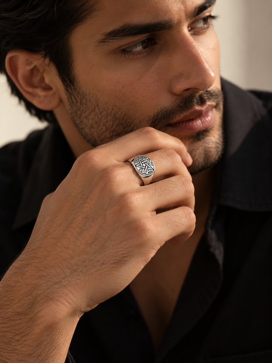 Pentagram Signet Ring