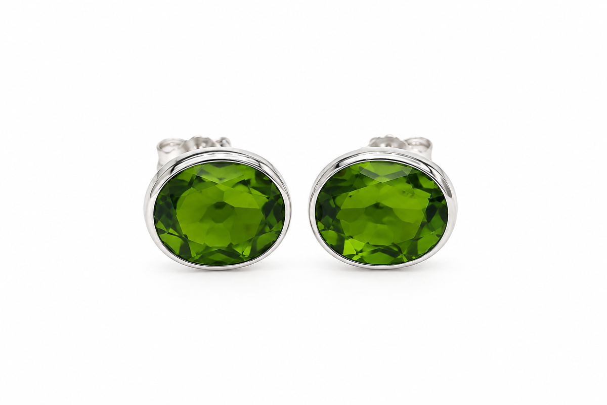 Green Stone Earrings