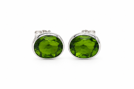 Green Stone Earrings