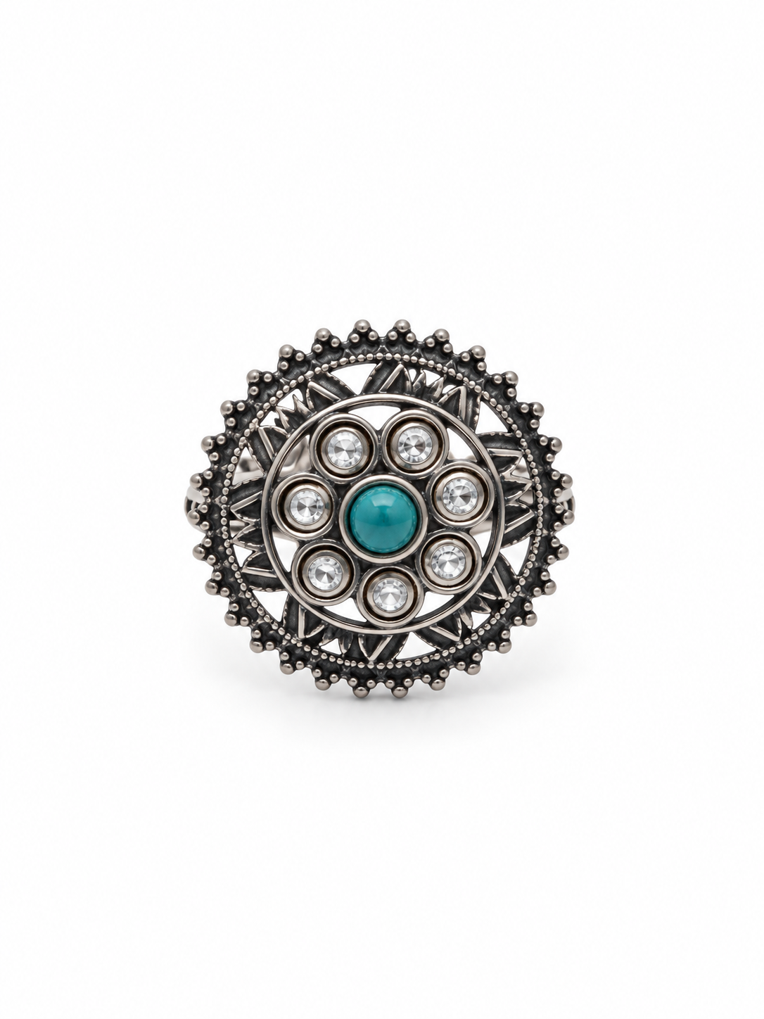 Oxidised Turquoise Ring