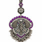 Amethyst Mayura Pendant - 925 Sterling Silver | Harsh Jewellers