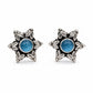 Azure Starburst Studs - 925 Sterling Silver | Harsh Jewellers