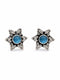 Azure Starburst Studs - 925 Sterling Silver | Harsh Jewellers