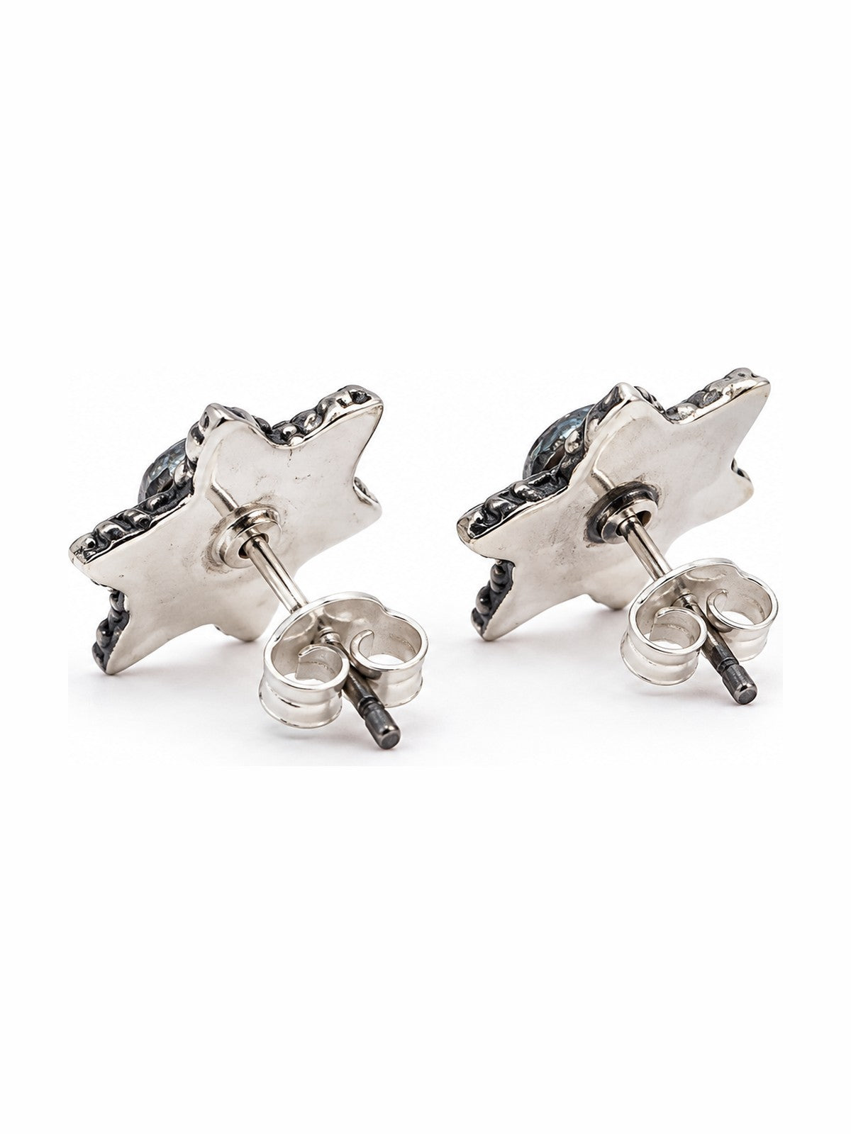 Azure Starburst Studs - 925 Sterling Silver | Harsh Jewellers