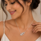 Blooming Elegance Floral Chain Pendant - 925 Sterling Silver | Harsh Jewellers