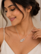 Blooming Elegance Floral Chain Pendant - 925 Sterling Silver | Harsh Jewellers