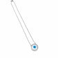 Blue Evil Eye Circle Chain Pendant - 925 Sterling Silver | Harsh Jewellers
