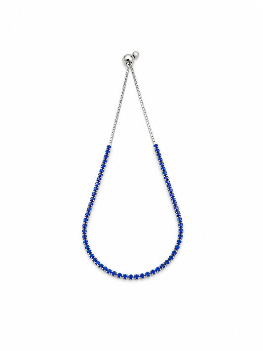 Blue Sapphire Tennis Bracelet -  | Harsh Jewellers