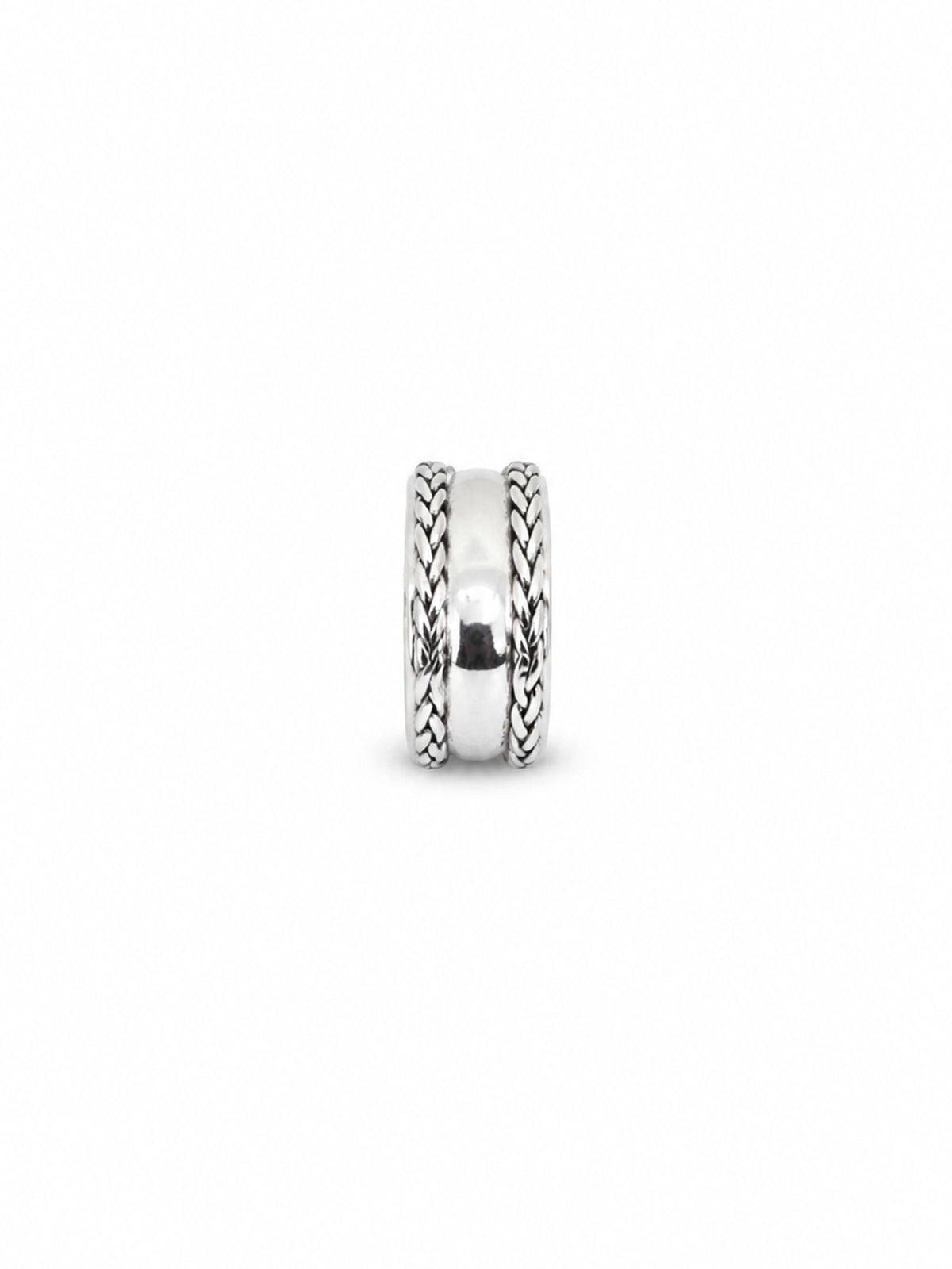 Braided Edge Wide Band Ring | Harsh Jewellers