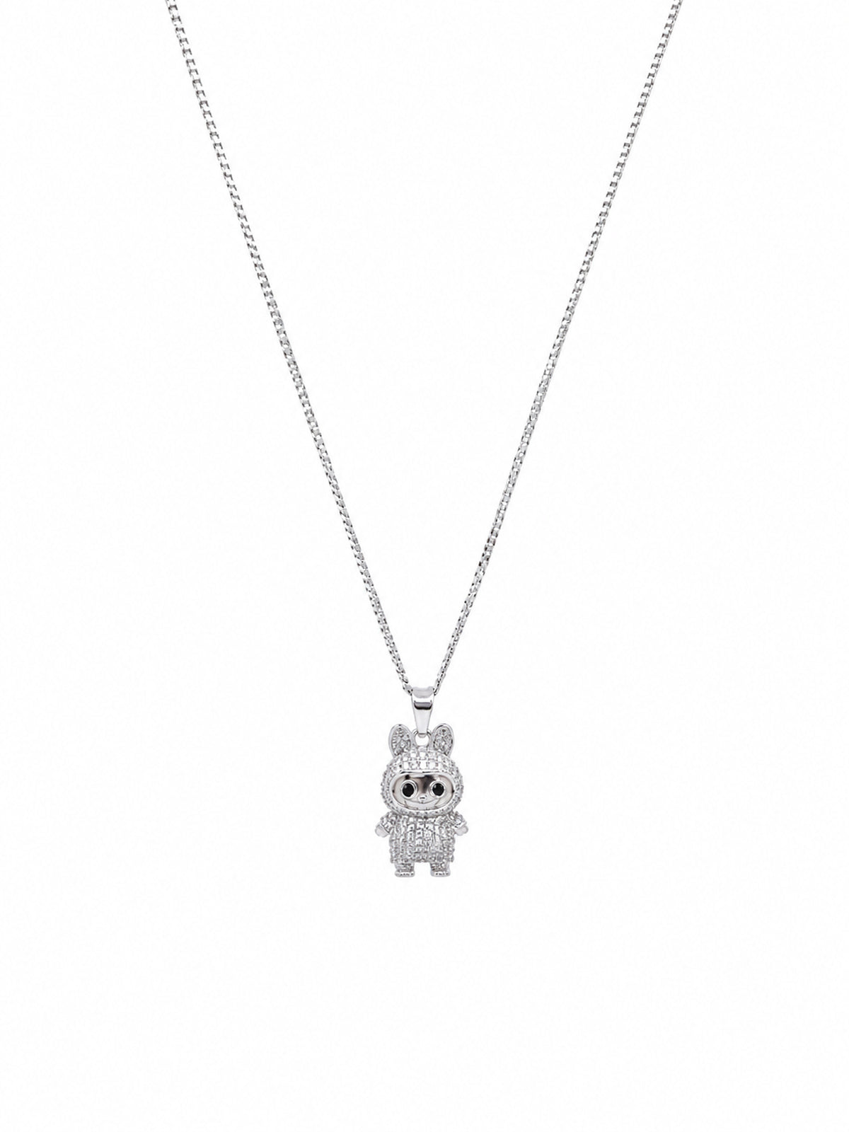 Bunny Sparkle Chain Pendant - 925 Sterling Silver | Harsh Jewellers