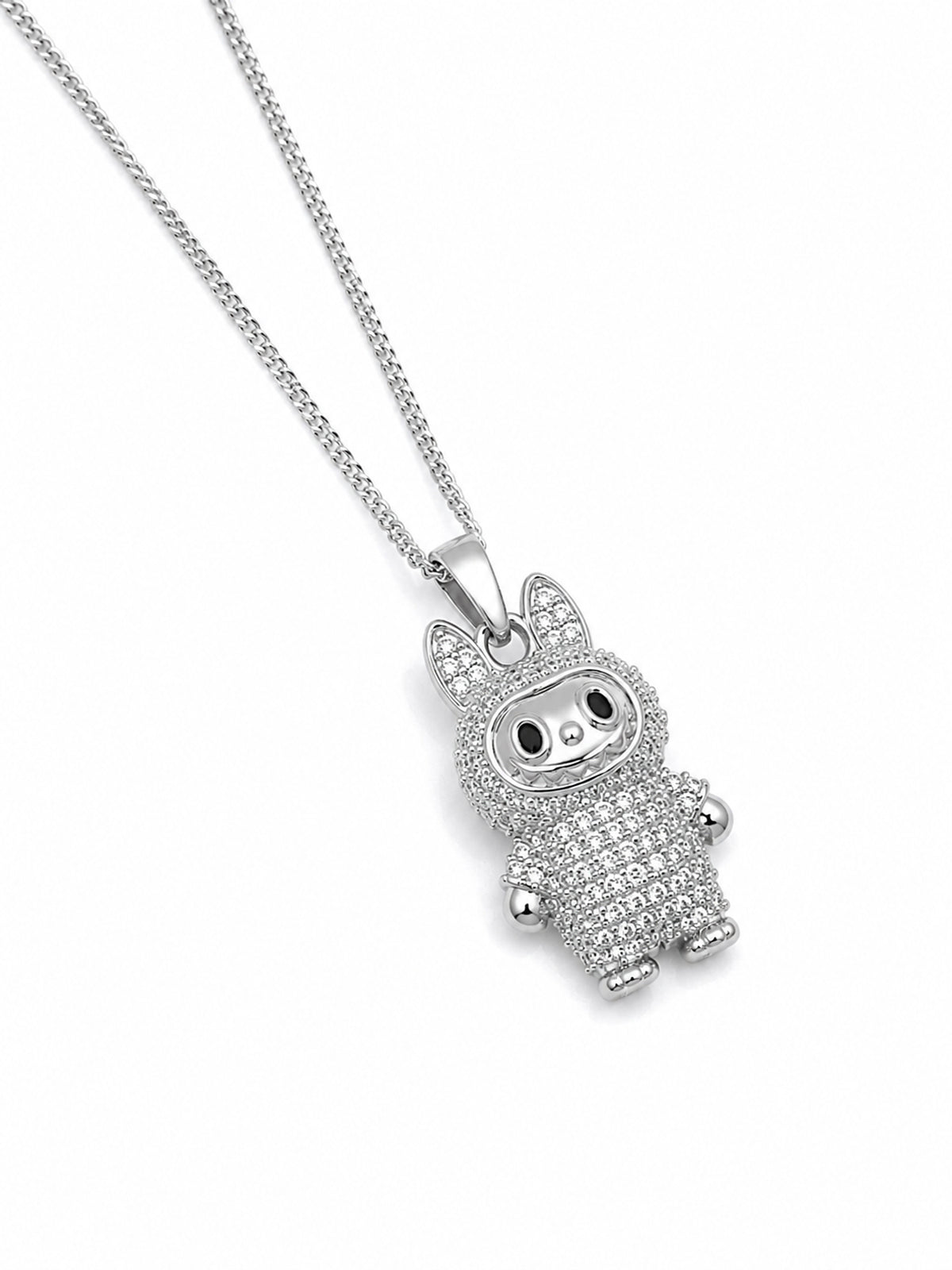 Bunny Sparkle Chain Pendant - 925 Sterling Silver | Harsh Jewellers