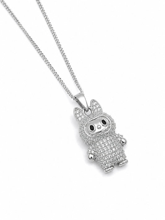 Bunny Sparkle Chain Pendant - 925 Sterling Silver | Harsh Jewellers