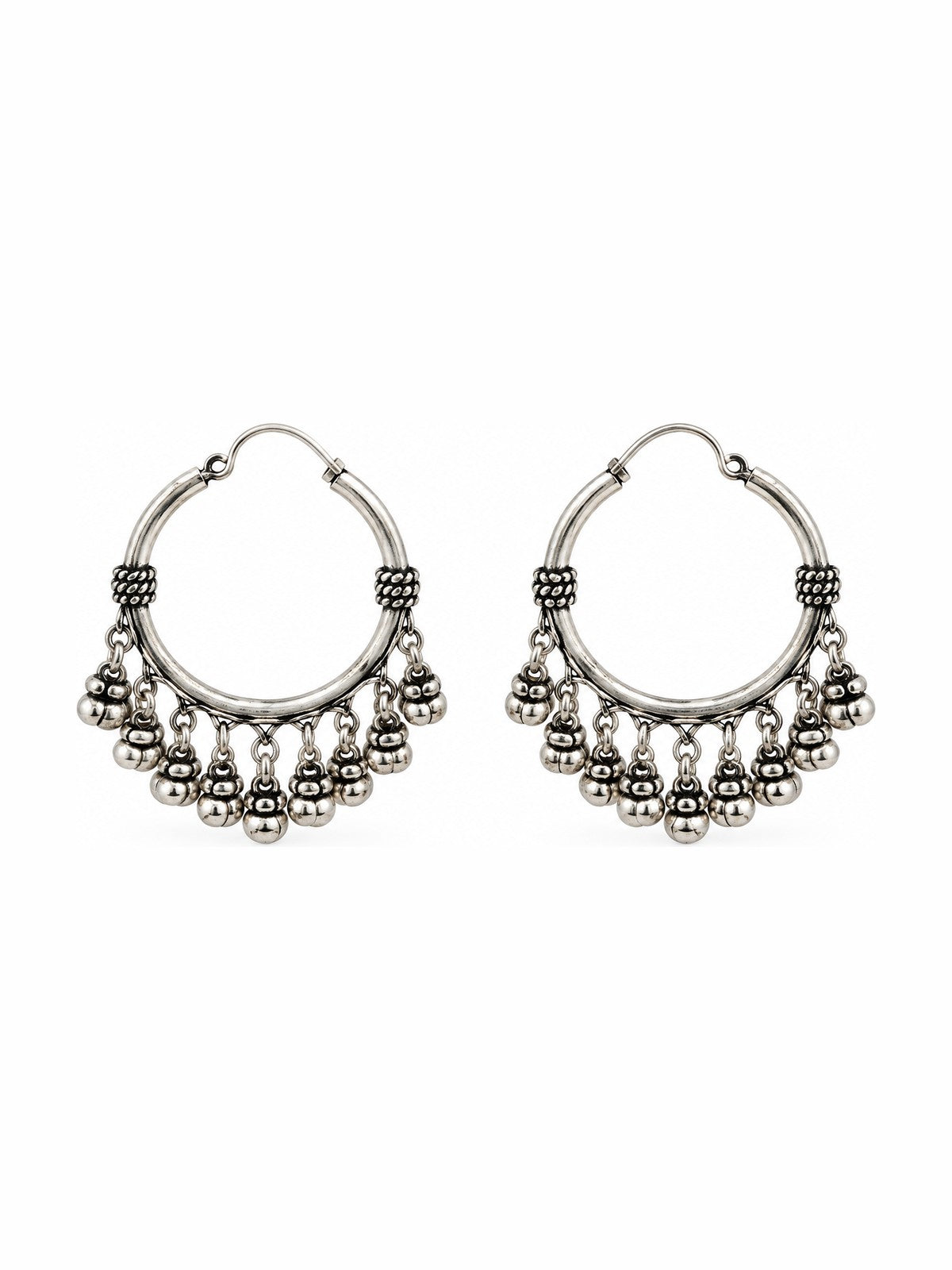 Cascade Fringe Hoops - 925 Sterling Silver | Harsh Jewellers