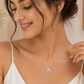 Celestial Bloom Floral Chain Pendant - 925 Sterling Silver | Harsh Jewellers