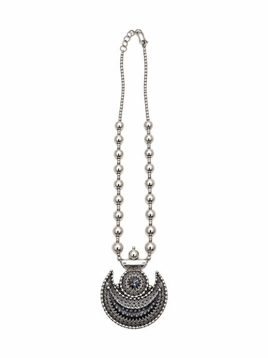 Chandra Crescent Necklace - 925 Sterling Silver | Harsh Jewellers