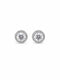 Classic Halo CZ Stud Earrings - sterling silver | Harsh Jewellers
