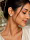 Classic Halo CZ Stud Earrings - sterling silver | Harsh Jewellers