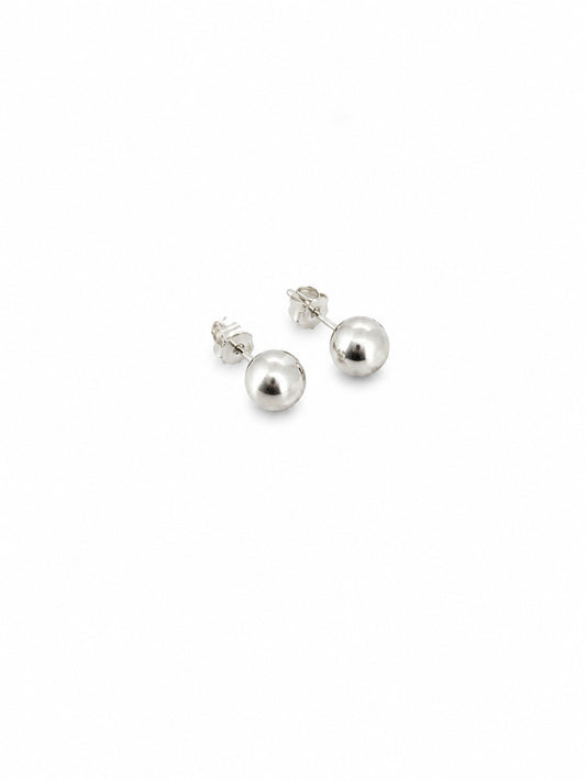 Classic Silver Ball Stud Earrings - sterling silver | Harsh Jewellers
