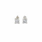 Classic Square CZ Stud Earrings - sterling silver | Harsh Jewellers