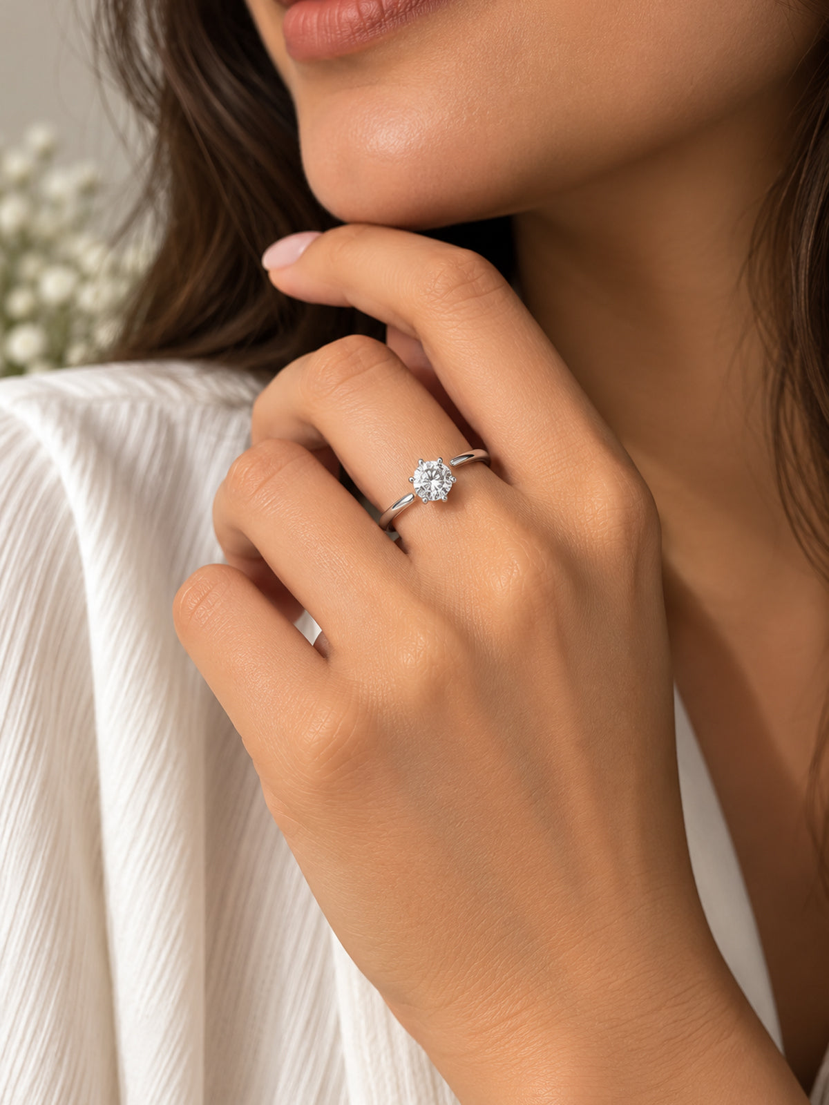 Coil Wrap Solitaire Adjustable Ring - One Size | Harsh Jewellers