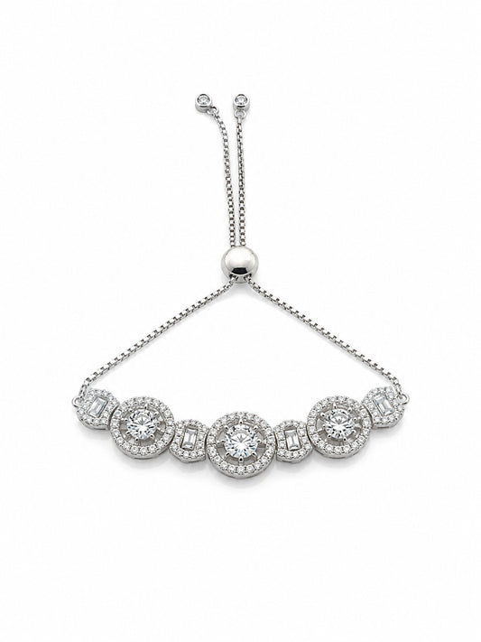 Crystal Floral Charm Bracelet -  | Harsh Jewellers