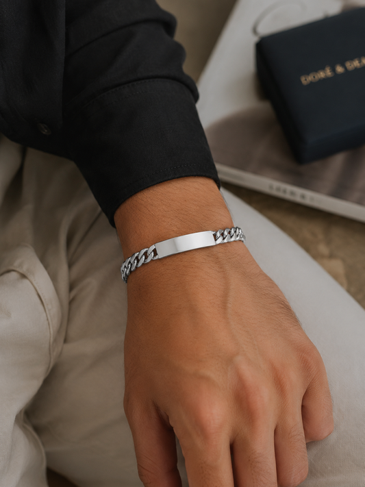 Curb Chain Bracelet - 925 Sterling Silver | Harsh Jewellers