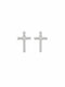 CZ Cross Drop Earrings - sterling silver | Harsh Jewellers