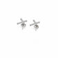 CZ Cross Drop Earrings - sterling silver | Harsh Jewellers