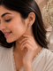CZ Cross Drop Earrings - sterling silver | Harsh Jewellers