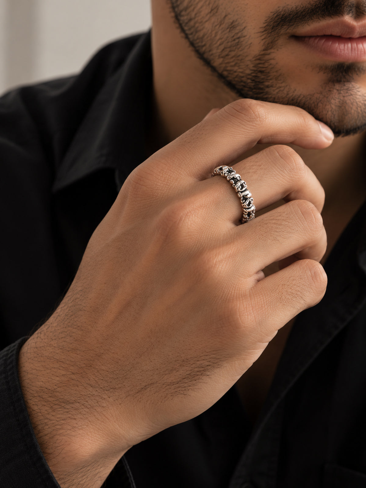 Elephant Link Eternity Band - UK 6 | Harsh Jewellers