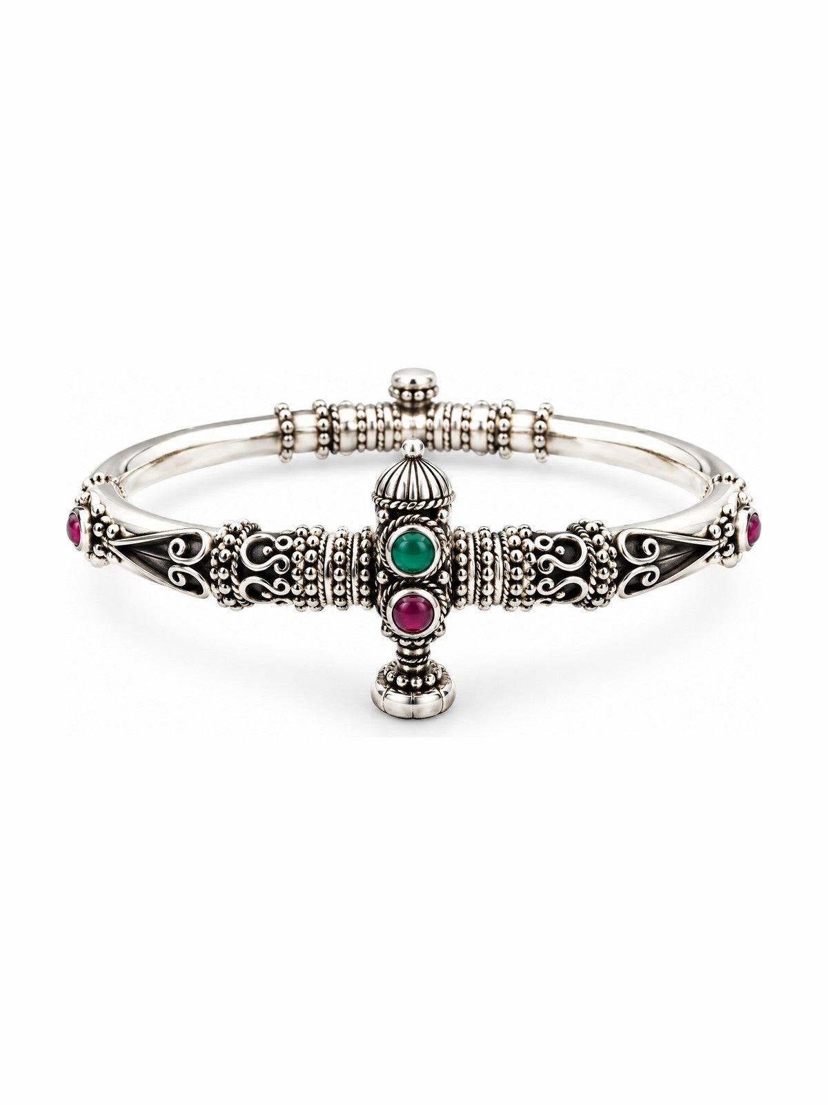 Filigree Scroll Bangle - 925 Sterling Silver | Harsh Jewellers
