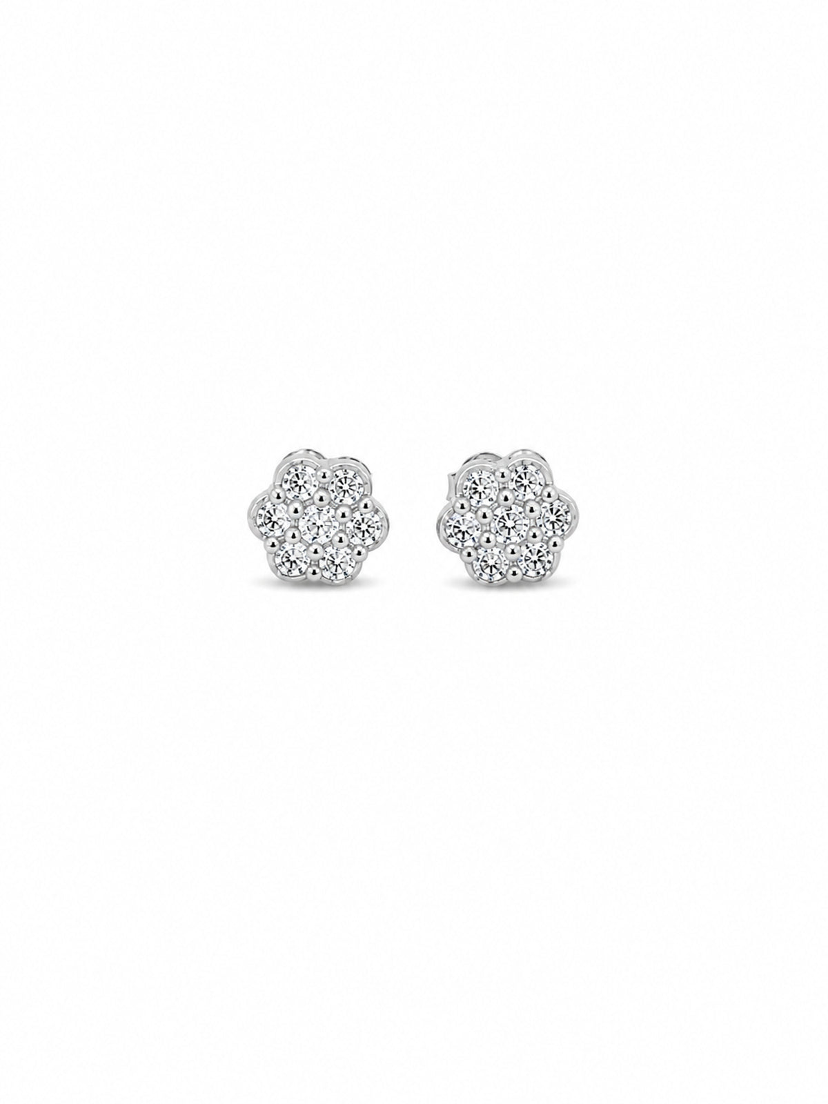 Floral Cluster Stud Earrings - sterling silver | Harsh Jewellers