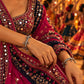 Model wearing Floral Etch Ghungroo Bangle Pair in 925 sterling silver | Harsh Jewellers