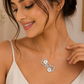 Floral Garden Enamel Chain Pendant - 925 Sterling Silver | Harsh Jewellers
