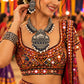 Model wearing Gajraj Hasli Necklace Set in 925 sterling silver | Harsh Jewellers