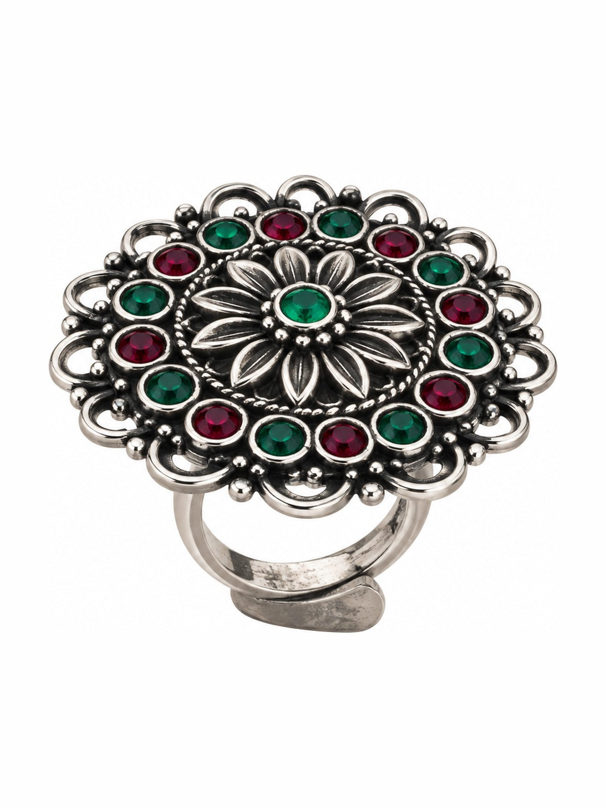 Garden Jewel Ring - 925 Sterling Silver | Harsh Jewellers