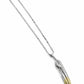Golden Feather Pendant - 925 Sterling Silver | Harsh Jewellers