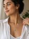 Golden Feather Pendant - 925 Sterling Silver | Harsh Jewellers