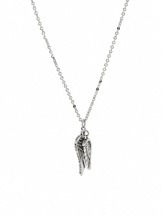 Guardian Angel Wings Pendant - 925 Sterling Silver | Harsh Jewellers