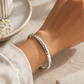 Hammered Silver Textured Bangle - sterling silver | Harsh Jewellers